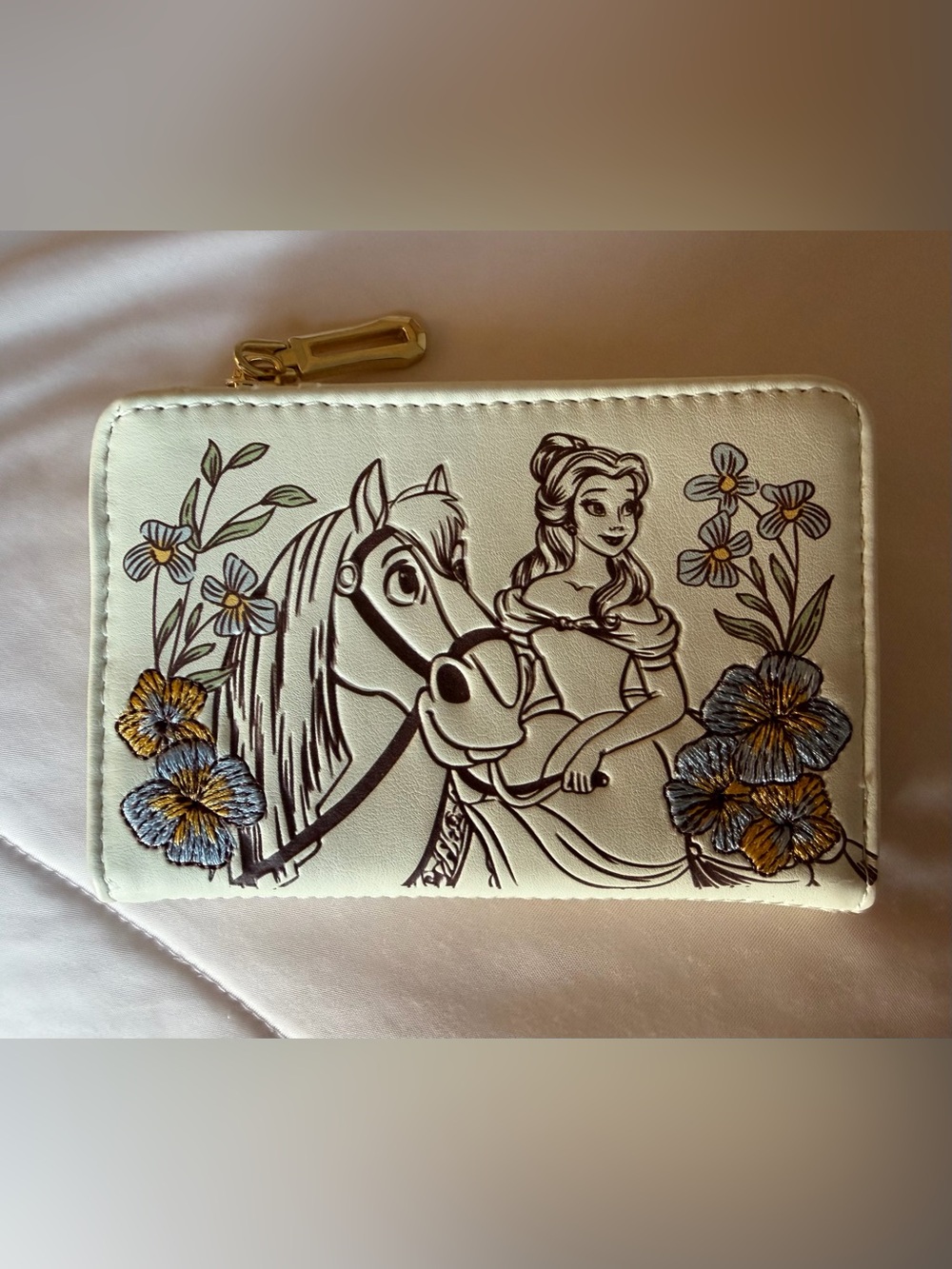 Disney Beauty and the Beast Belle & Philippe
Floral Wallet